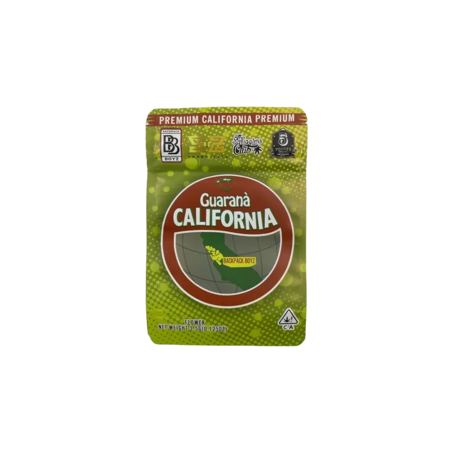 10x Backpackboyz Guarana California Mylar Bag 3,5g - Leer